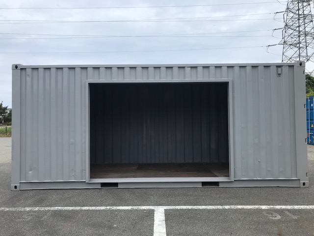 中古20ft　ドライスチールコンテナ（3mシャッター付）【北陸】