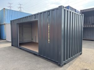 【東北】中古20ft　右パネル3mシャッター付きコンテナ【U2043249】